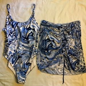 Women’s One Piece Bathing Suit With Skirt by Refuge